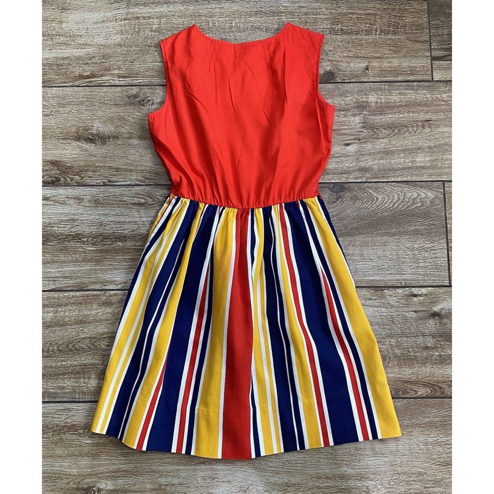 Vintage Mod Hippie Swirl Sleeveless Dress - Picture 11 of 11